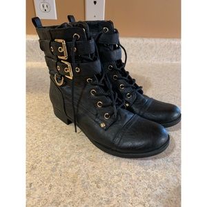 G by Guess black boots